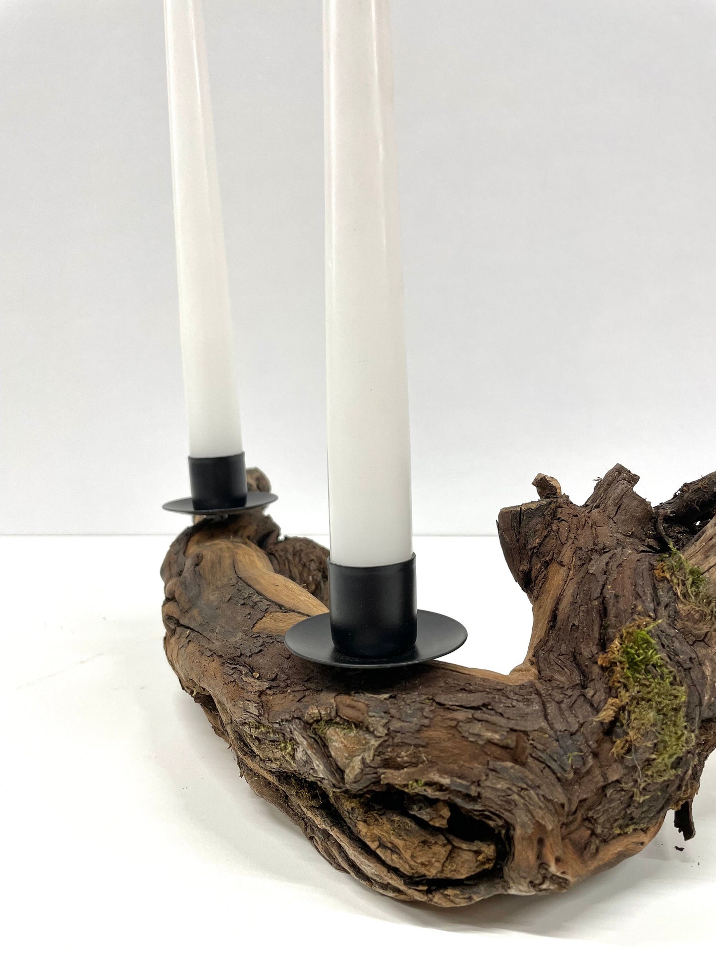 Stabkerzenhalter aus einer Weinrebe / Deko aus Holz / Dekoration für daheim / Kerzenhalter / Kerzenhalter aus Holz / Dekoration / Deko