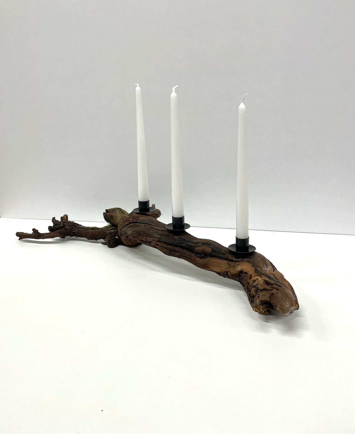 Kerzenhalter aus einer Weinrebe / Deko aus Holz / Dekoration für daheim / Stabkerzenhalter / Kerzenhalter aus Holz / Dekoration