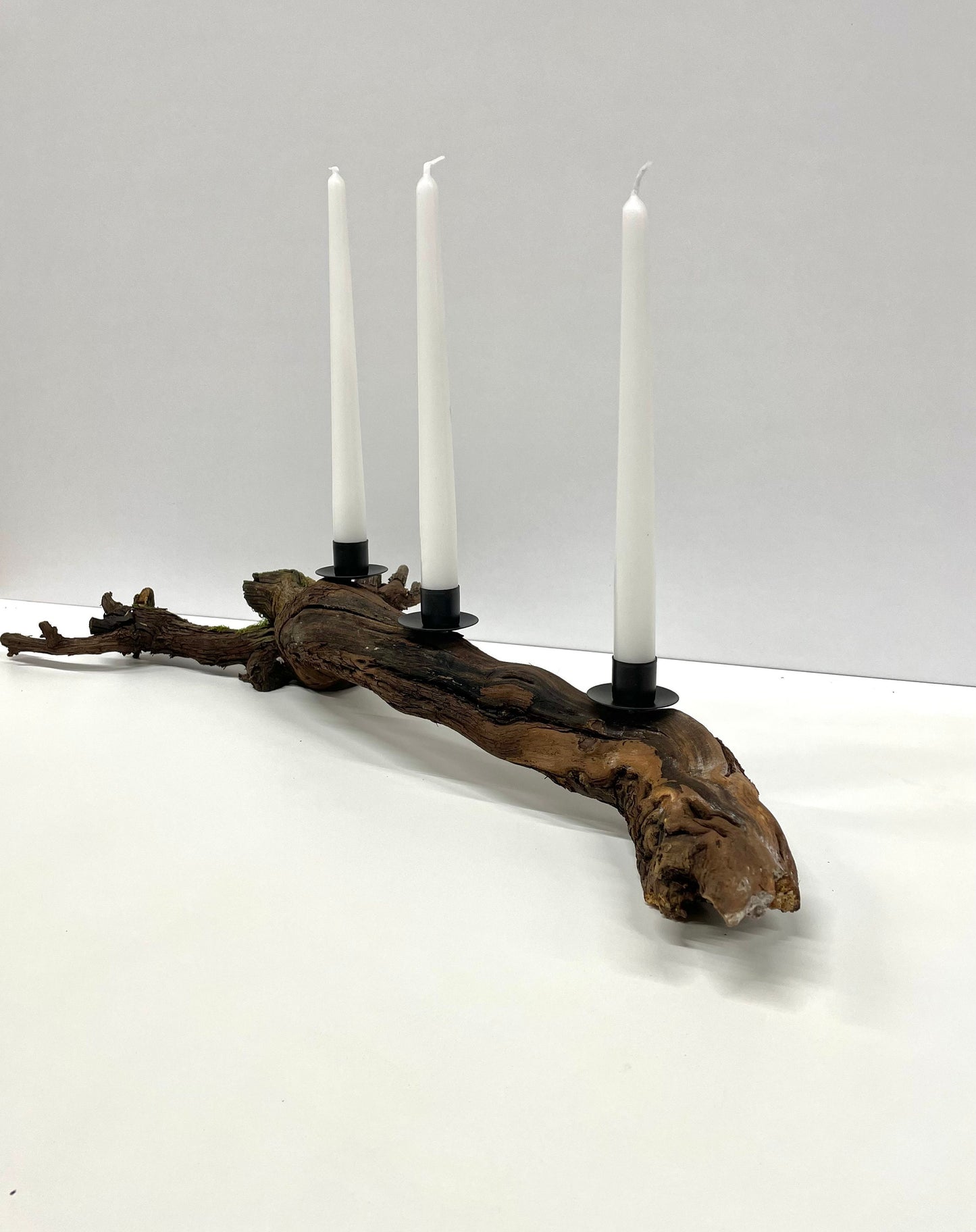 Kerzenhalter aus einer Weinrebe / Deko aus Holz / Dekoration für daheim / Stabkerzenhalter / Kerzenhalter aus Holz / Dekoration