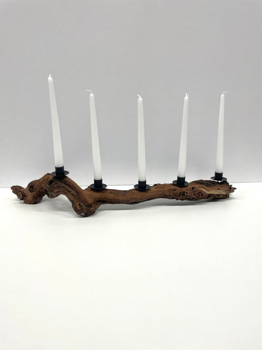 Stabkerzenhalter aus einem Rebstock/Weinrebe | Dekoration für daheim / Kerzenhalter / Adventszeit / Weihnachtszeit / Weihnachtsdekoration