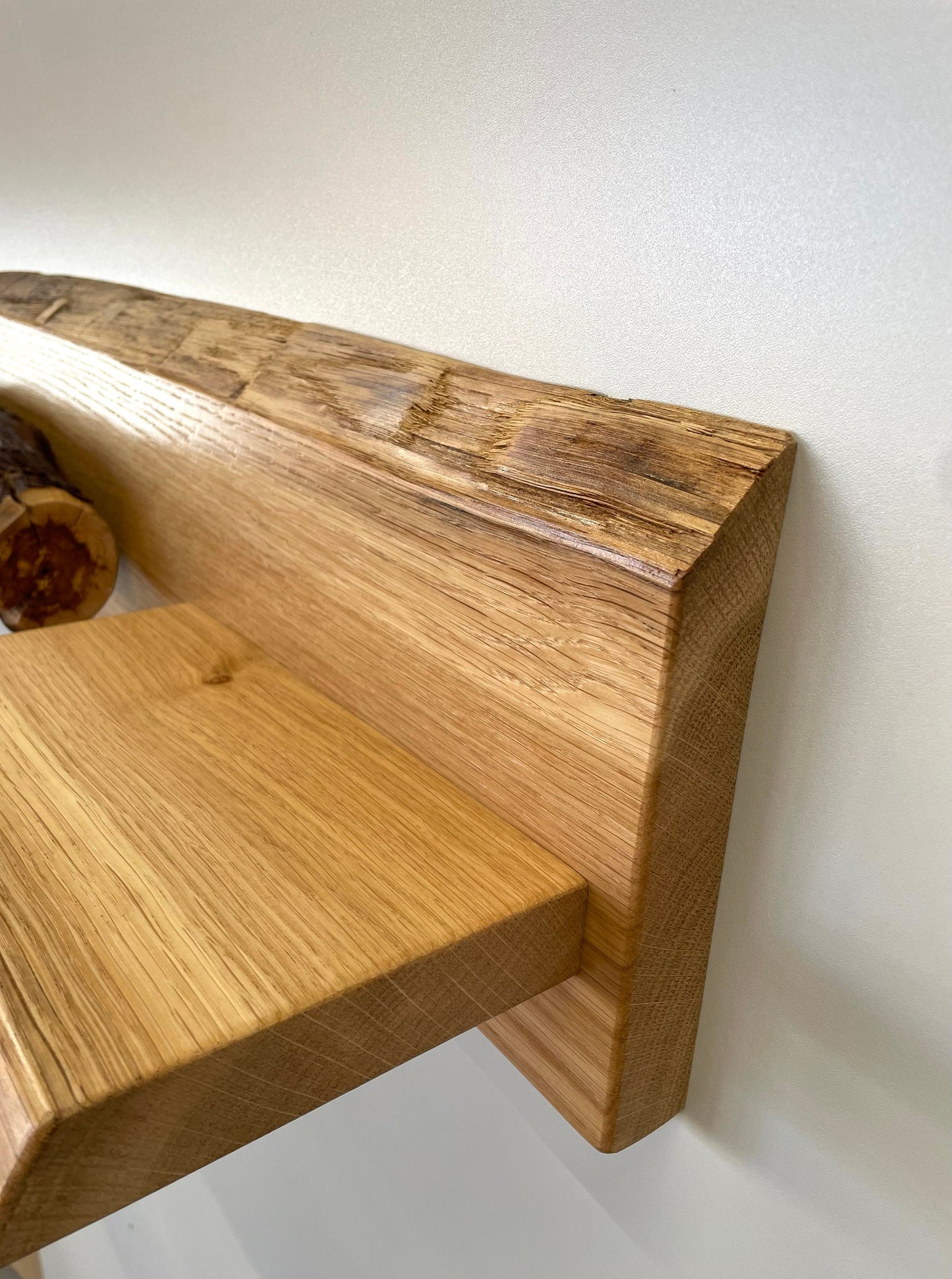 Rustikale Garderobe aus Eichenholz Vintage Garderobe Wandgarderobe Holz Rustikal Wandgarderobe dekorativ Wandgarderobe modern