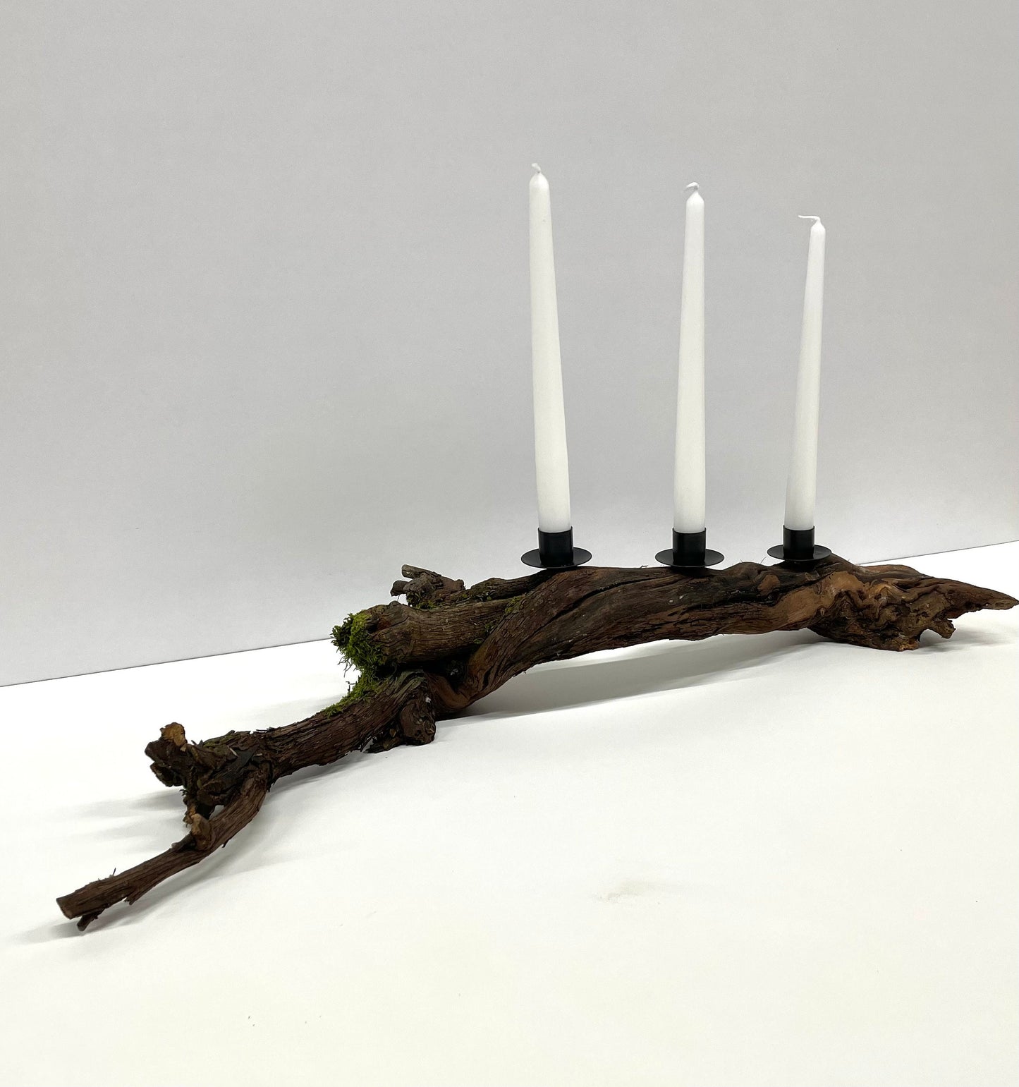 Kerzenhalter aus einer Weinrebe / Deko aus Holz / Dekoration für daheim / Stabkerzenhalter / Kerzenhalter aus Holz / Dekoration