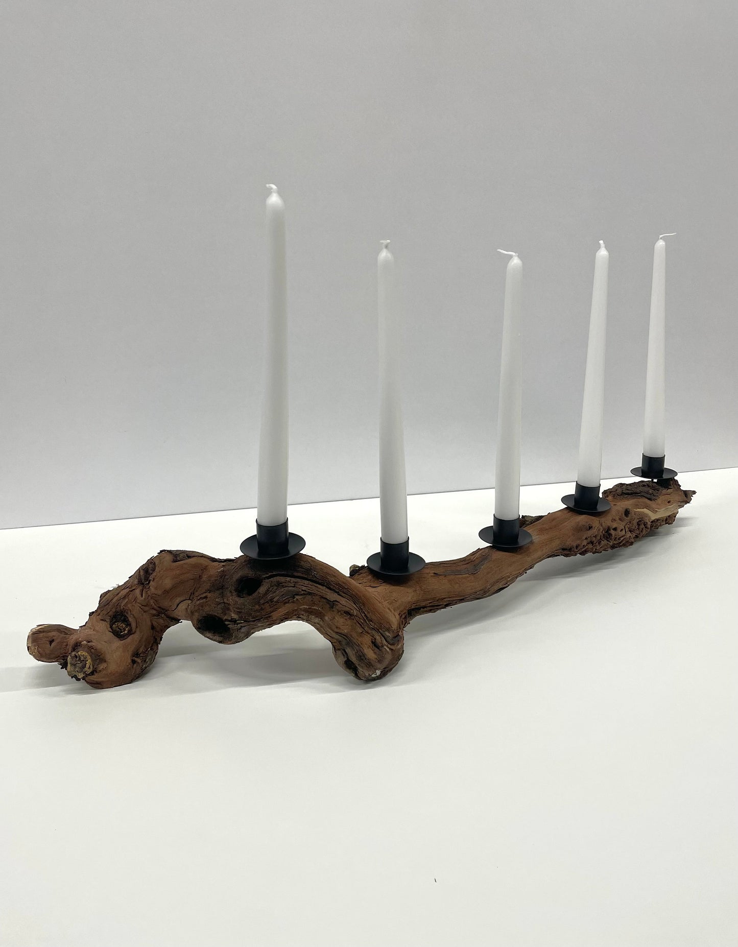 Stabkerzenhalter aus einem Rebstock/Weinrebe | Dekoration für daheim / Kerzenhalter / Adventszeit / Weihnachtszeit / Weihnachtsdekoration